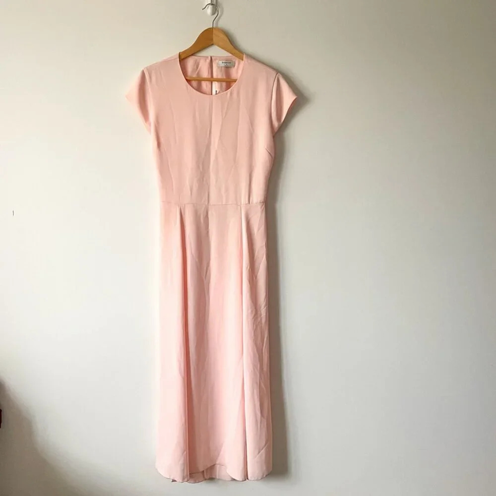 Aritzia Babaton Hamptons  Midi Dress Soft Blush Pink Size 12 - Picture 6 of 11